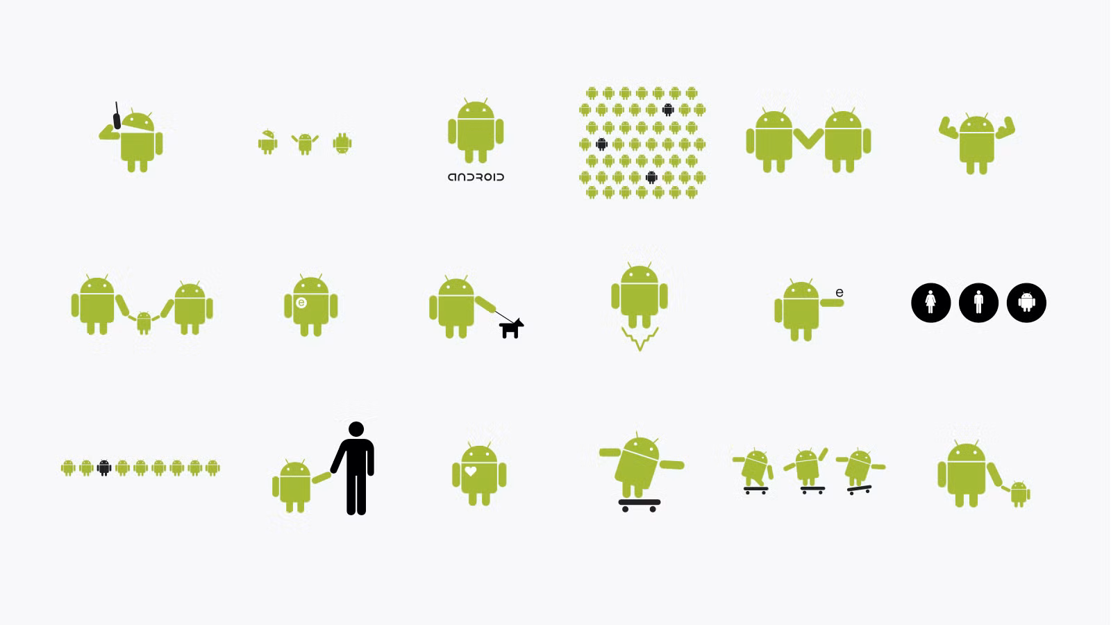 A collection of Bugdroid variants made by the community